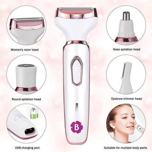 BeautyPhoria™ 4 in 1 Electric Razor for Women